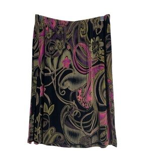 Vintage Vikki Vi Whimsigoth Floral Skirt Size 1X